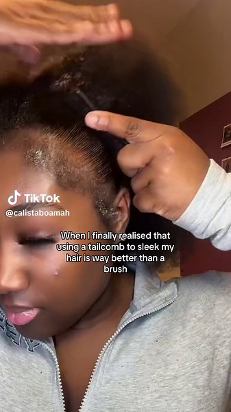 Sleek Bun Edge Control Tutorial for Type 4 Natural Hair
