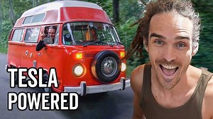 Check Out This DIY Tesla-Powered Volkswagen Classic Bus