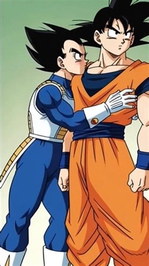 goku Vegeta kiss dragon Ball z super