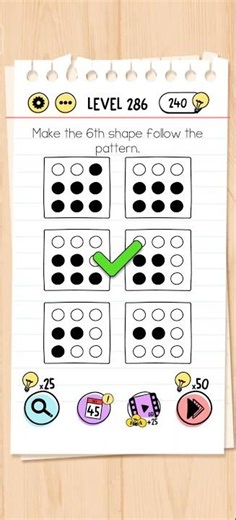 Brain Test Level 286 Solution & Walkthrough | Tricky Puzzles (Android & iOS Shorts)