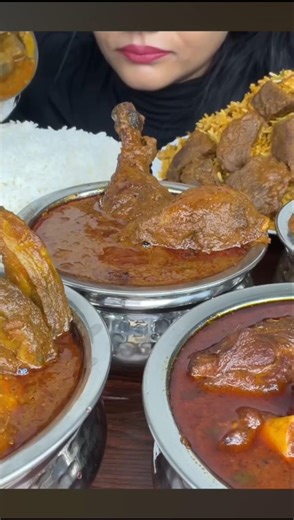 Spice ASMR Eating Chiken Leg peace, Fish , Egg , rice with chicken curry #mukbang #eatingsounds
