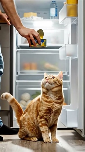 When the Orange Cat Thought He Was Getting Fish… 😭🐱