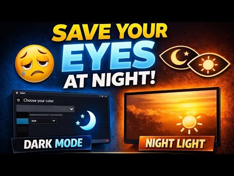 Enable Night Light & Dark Mode in Windows 10 and 11 (Easy Tutorial)