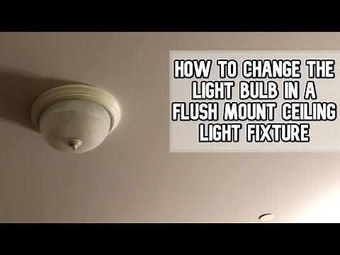 How to change the light bulb in a flush mount ceiling light fixture DIY video #lightbulb #flushmount