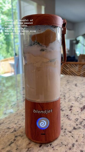 41K views · 160 reactions | This smoothie just about every morning will always hit! Blended to perfection in the @blendjet. Ingredients: Banana A scoop of vanilla protein powder Handful of spinach Tablespoon of peanut butter ½-1 cup of soy milk Ice (optional) Blend until smooth! It’s seriously perfect every single time. #smoothie #vegan #blendjet | BlendJet | Facebook