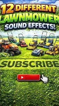 12 Different Lawnmower Sound Effects | Realistic Lawn Mower Noises