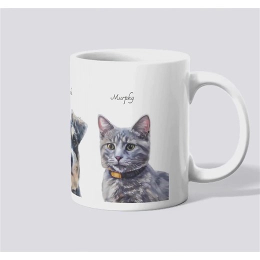 Custom Pet Photo Mug, Personalized Dog & Cat Mug, Custom Name Coffee Cup, Pet Lover Gift, Dog Mom Mug, Cat Dad Mug, New Pet Gift - Etsy