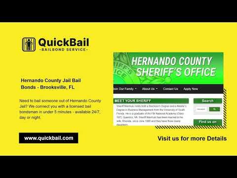 Get Bail Today | Hernando County Jail Bail Bonds - Brooksville, FL | QuickBail.com