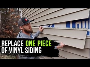 How to Replace One Piece of Vinyl Siding (Midwall)