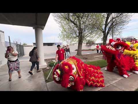 Stockton Chinese Benevolent Association celebrates Chinese New Year w/ lion dance store blessings