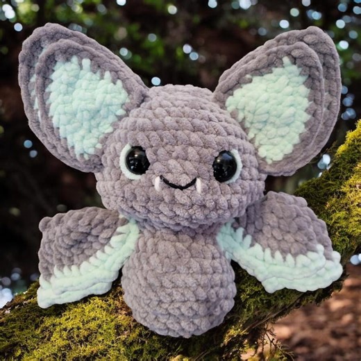 Crochet Bat - Handmade Amigurumi, Stuffed Toy - Etsy