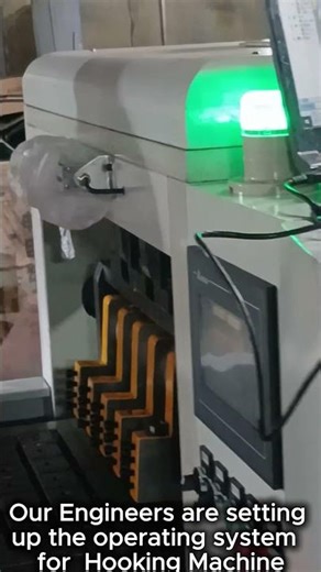 Setting up the Hooking Machine's operating system #brakepad #hookingmachine #Backingplates