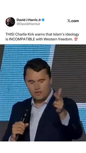 David Harris Jr on Instagram: "“Islam is taking over by force. There is a reason why it is a religion of the sword to create a global caliphate.” 💯"