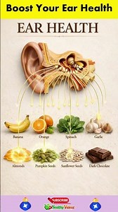 Improve Your Ear Health Naturally 👂✨ | Best Foods to Boost Hearing, Protect Inner Ear 🥗🍊🥜 #shorts