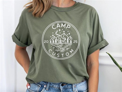 Custom Camp Shirt, Camp Crew Shirts, Camping Family Tees, Camper Life Tshirt - Etsy