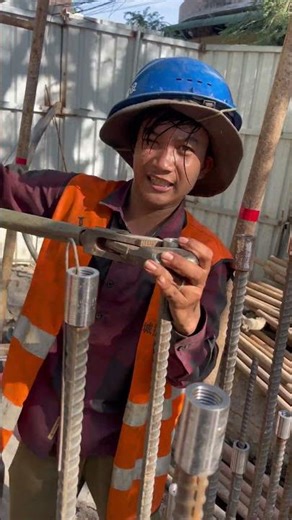 How install coupler for columns #construction #shorts #building #civilengineeringgroups