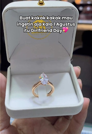 Happy Girlfriend Day Sobat Jawa💖 #tokomasjawa #girlfriend #girlfriendday #solitaire #ring