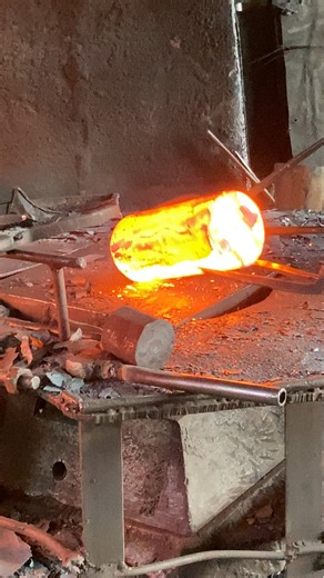 Inside the forging factory Sparks Fly! Forging Red-Hot Steel in Slow Motion #forging #blacksmith #machine #process #fblifestyle | Blacksmith World