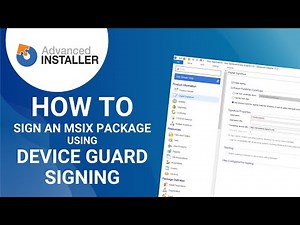 How to sign an MSIX package using Device Guard signing?