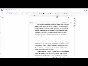 MLA Headers In Google Docs