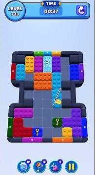 Color Block Jam Level 733 Solution Walkthrough #colorblockjam #gaming #colorblockjamgame #games