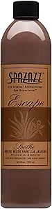Spazazz SPZ-127 Escape Aromatherapy Elixir Bottle, 12-Ounce, White Musk Jasmine Vanilla Soothe