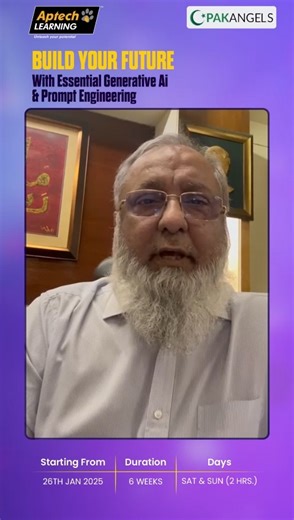 Mr. Iqbal Yousuf Shaikh, CEO of Aptech Learning Pakistan, is proud to announce the launch of an innovative Generative AI & Prompt Engineering course in collaboration with Pak Angles! 🎓💡 This groundbreaking online course is designed to equip you with the latest skills in the world of Artificial Intelligence, empowering you to create smarter solutions and stay ahead in the digital revolution. 🌐✨ 🔗 Registration Link: https://forms.gle/nijf4QyUzvGpk5U19 Are you ready to master AI and shape the f