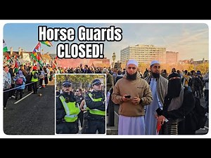 LOCK DOWN at Horse Guards as Tens of Thousands March in London!