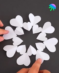 6.5M views · 72K reactions | Easy paper heart cutouts ❤️ | Genius Craft | Facebook