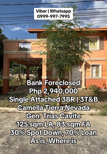 Affordable Bank Foreclosed Home in Cavite - Php 2,940,000