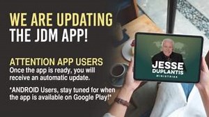 1K views · 87 reactions | JDM APP USERS: We have an exciting announcement to make! Team JDM is in the process of updating our current app to better serve you. Once the app is ready, you will receive an automatic update. Android Users, stay tuned on when the app is available on Google Play! | Jesse Duplantis Ministries | Facebook