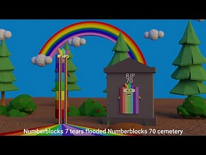 Numberblocks 7 tears flooded Numberblocks 70 cemetery