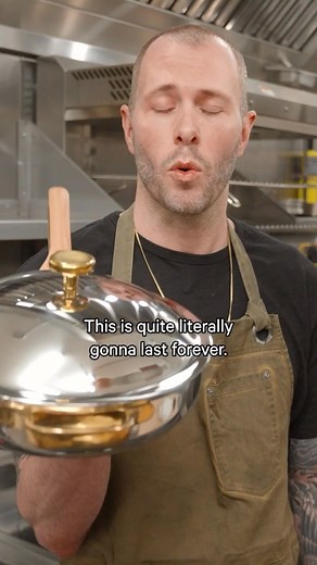 Chef-approved for your kitchen: ALL-NEW Titanium Pro pots and pans. ✅No-coating, virtually indestructible nonstick technology ✅Heat-safe up to 1000°F ✅Metal utensil and dishwasher-safe 🚚Free shipping & returns | Our Place