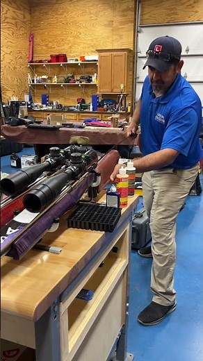 Erik Cortina cleaning his rifles