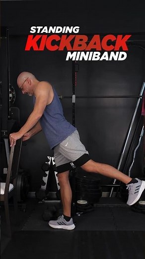 How To Do Standing Glute Kickback with Mini Band Exercise Tutorial