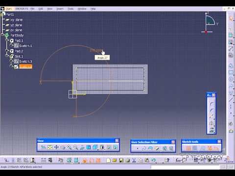 Catia V5 Tutorial-49 Slot