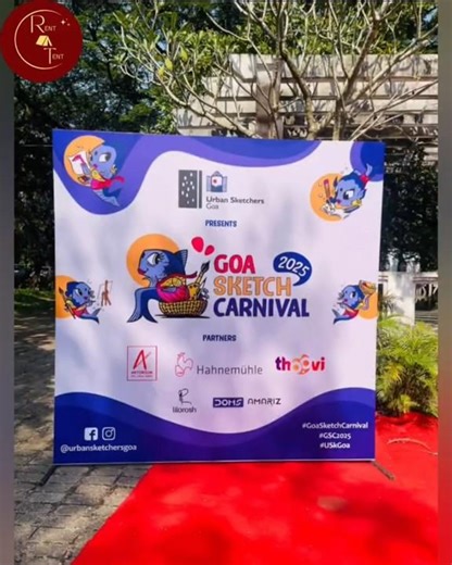 Goa Sketch Carnival 2025☀️ #goa #wedding #art #sketch #festival #event