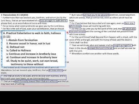 Outlining 1 Thessalonians: How to Outline a Book of the Bible