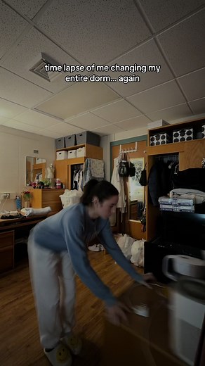 all because I don’t want to pay for a single😇 Lana come back I miss you #dorm #room #timelapse #rearrange #fyp