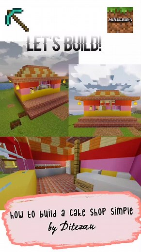 Creating a Mini Cake Shop in Minecraft Tutorial