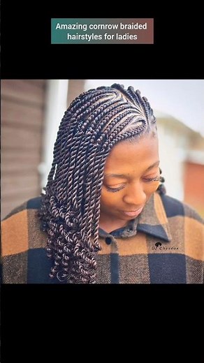 amazing cornrow braided hairstyles for ladies #shorts #braids #hairstyles #cornrows