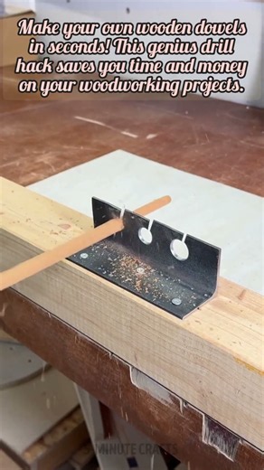 How To Make Perfect Wooden Dowels At Home
