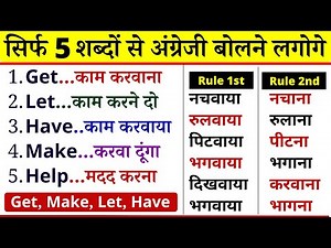 Causative Verbs passive voice in English grammar | (Make, Get, Let, Have and Help) with examples