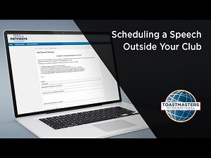 Scheduling a Speech Outside Your Club