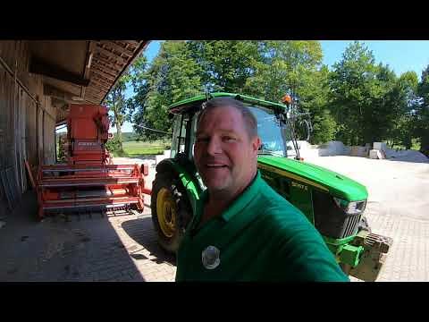 I'm getting my Fahr M66TS combine harvester ready for use.