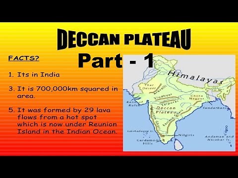 Central plateau of India (Deccan plateau)