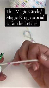 Here’s one for any left handed crocheters having trouble with the Magic Circle. Just remember that it’s basically just a loose slip knot that you add your stitches to. #lefthanded #lefthandedcrochet #crochettutorial | Frogface Studio