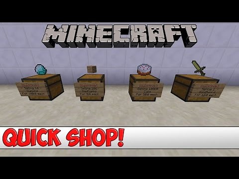 Minecraft Plugin Tutorial - Quick Shop