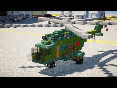 Minecraft Mil Mi-8 Hip Helicopter Tutorial