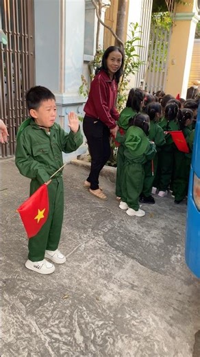 Young men on their first day of military service.